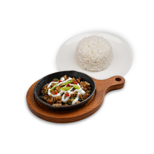Chicken Sisig, 1-Rice